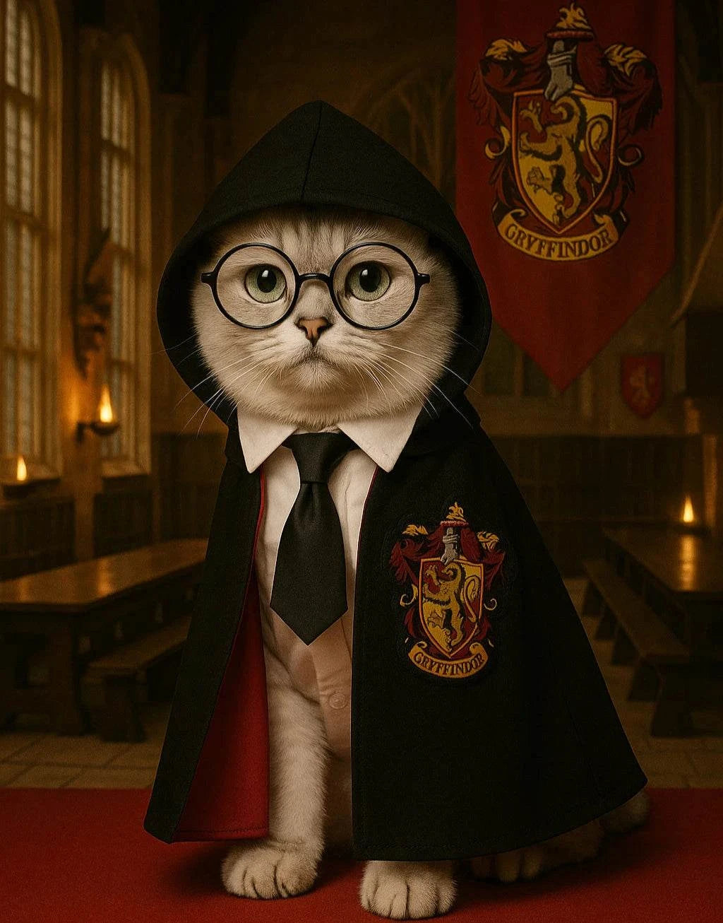 PETWARTS™ – Il Costume Magico per Cani e Gatti Ispirato al Mondo di Hogwarts - Paw Glamour™