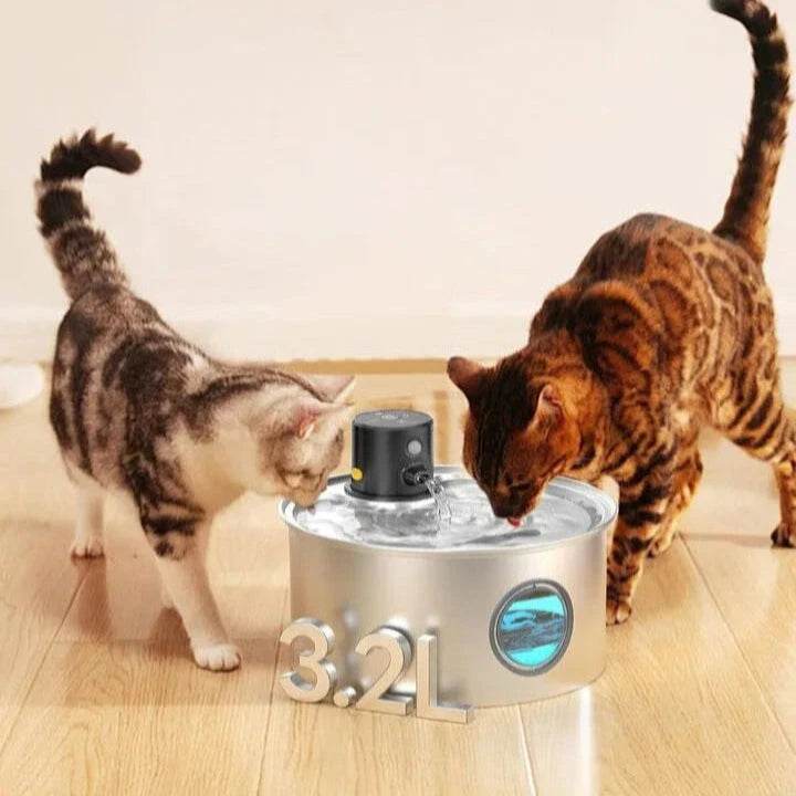 IDRALUX™ Fontanella per cani e gatti in Acciaio Inox - Benessere e Idratazione Assicurati - Paw Glamour™