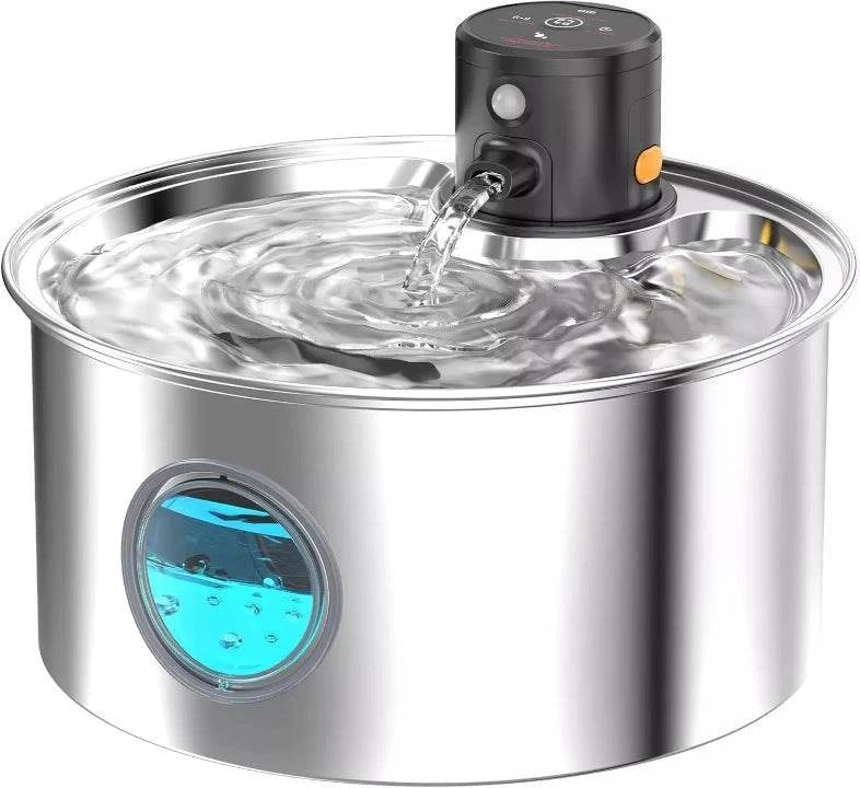 IDRALUX™ Fontanella per cani e gatti in Acciaio Inox - Benessere e Idratazione Assicurati - Paw Glamour™