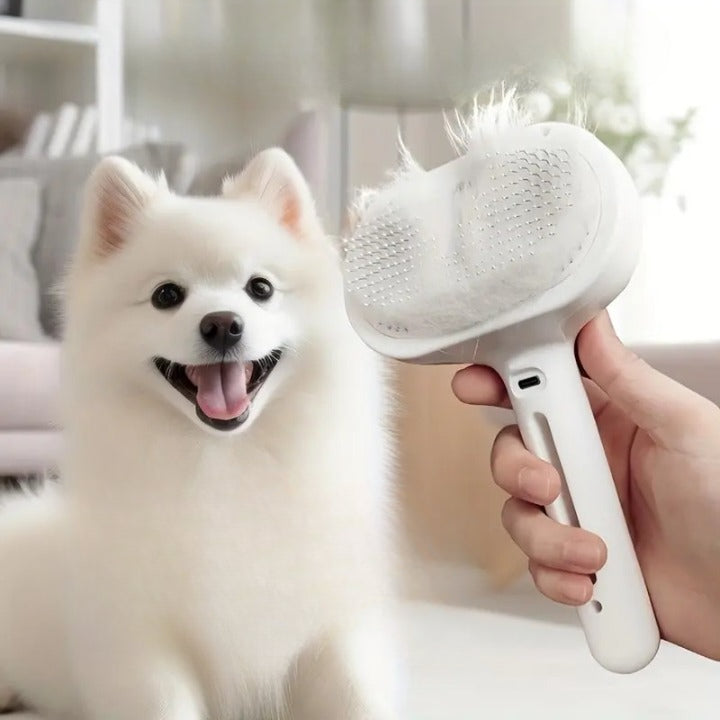 Spazzola a Vapore per Animali PELUMA™ - 3 in 1 per Eliminare i Peli in 2 Secondi!