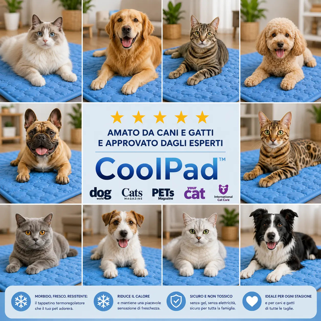 CoolPad™ | Il Tappetino Autorinfrescante per Cani e Gatti