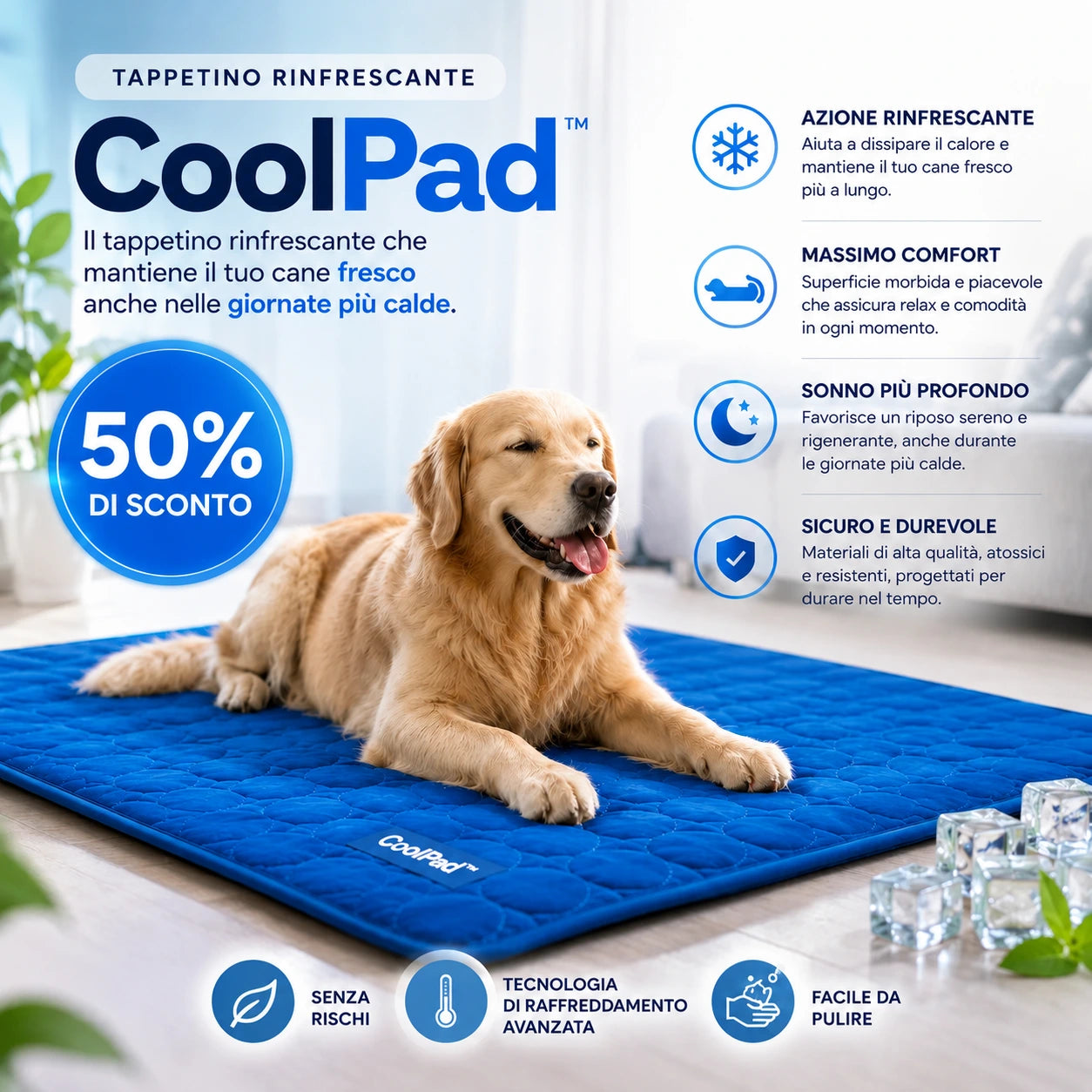 CoolPad™ | Il Tappetino Autorinfrescante per Cani e Gatti