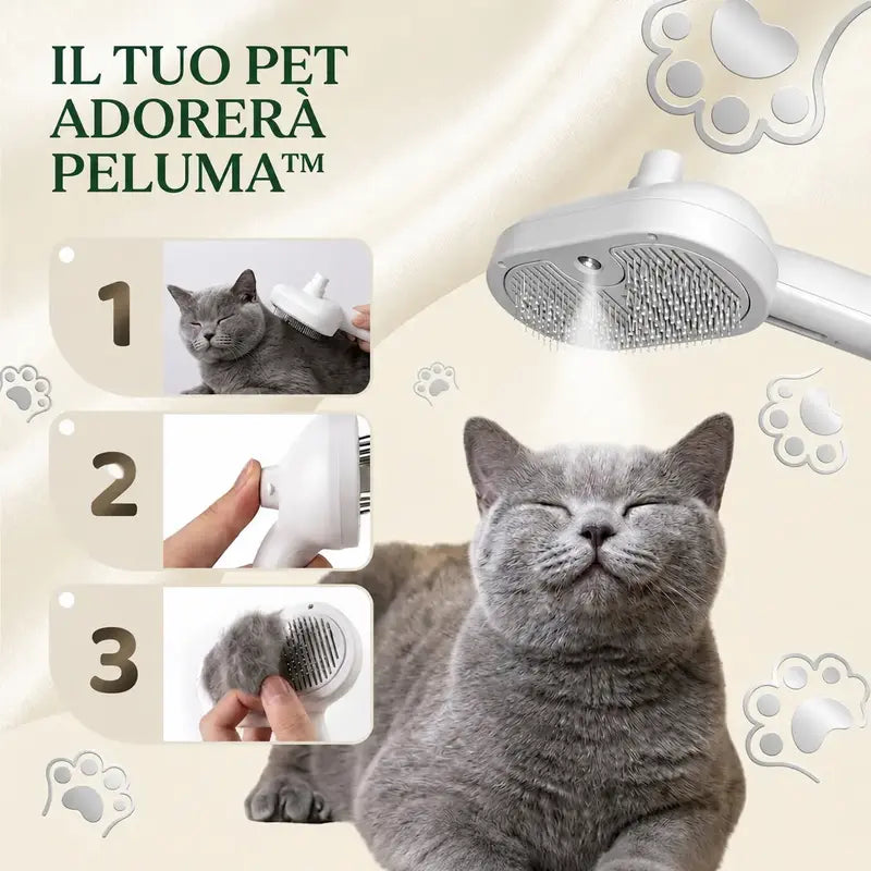 Peluma™ | La spazzola a vapore professionale per cani e gatti - Paw Glamour™