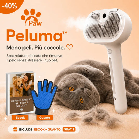 Peluma™ | La spazzola a vapore professionale per cani e gatti - Paw Glamour™