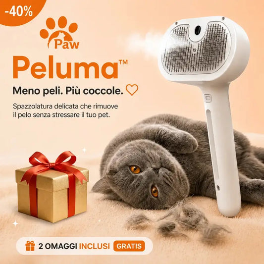 Peluma™ | La spazzola a vapore professionale per cani e gatti - Paw Glamour™