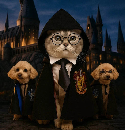 PETWARTS™ – Il Costume Magico per Cani e Gatti Ispirato al Mondo di Hogwarts - Paw Glamour™
