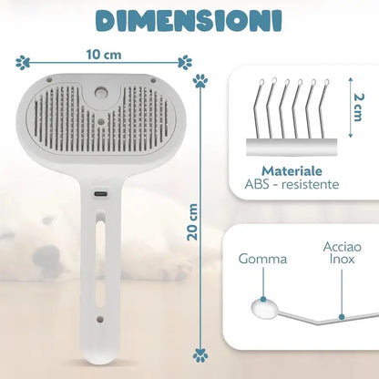 Peluma™ | La spazzola a vapore professionale per cani e gatti - Paw Glamour™
