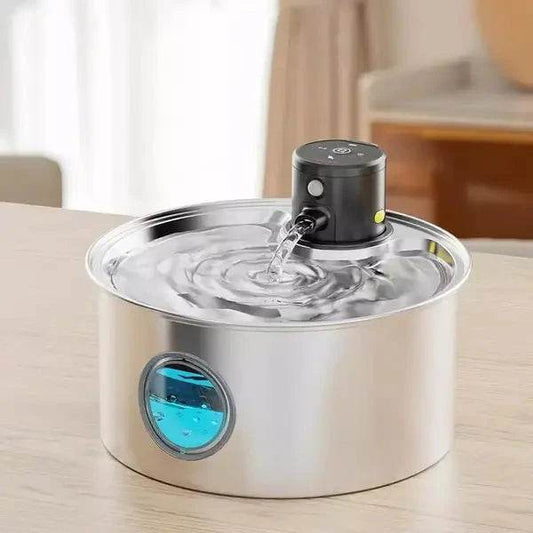 IDRALUX™ Fontanella per cani e gatti in Acciaio Inox - Benessere e Idratazione Assicurati - Paw Glamour™