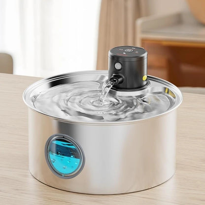 IDRALUX™ Fontanella per cani e gatti in Acciaio Inox - Benessere e Idratazione Assicurati