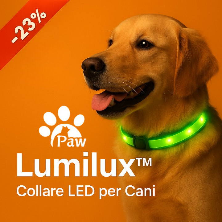 LUMILUX™ Collare LED per Cani con Tracker Incluso