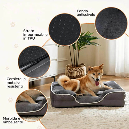 DORMELA™ Cuccia Ortopedica per Cani e Gatti in Memory Foam - Paw Glamour™
