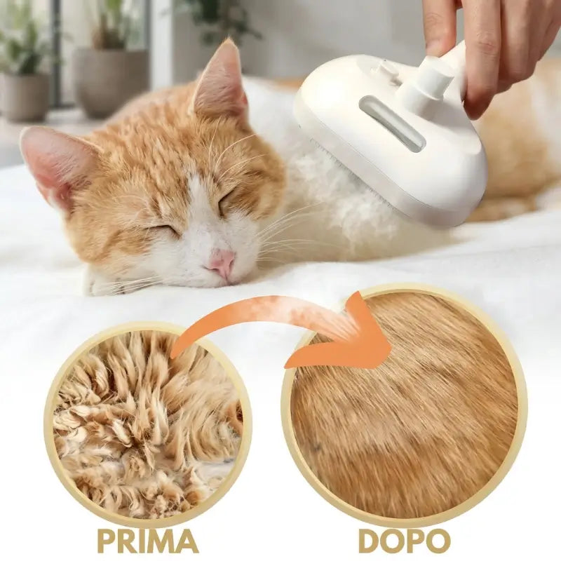 Peluma™ | La spazzola a vapore professionale per cani e gatti - Paw Glamour™