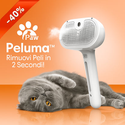 Spazzola a Vapore per Animali PELUMA™ - 3 in 1 per Eliminare i Peli in 2 Secondi!