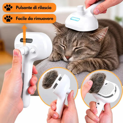 Peluma™ | La spazzola a vapore professionale per cani e gatti - Paw Glamour™